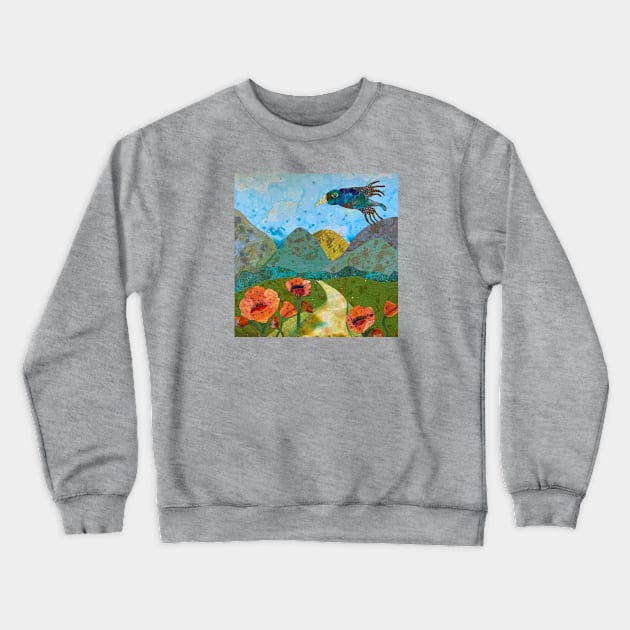 California Poppies Crewneck Sweatshirt by karenpaytonart